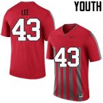 Youth Ohio State Buckeyes #43 Darron Lee Throwback Nike NCAA College Football Jersey October AFJ0144HK